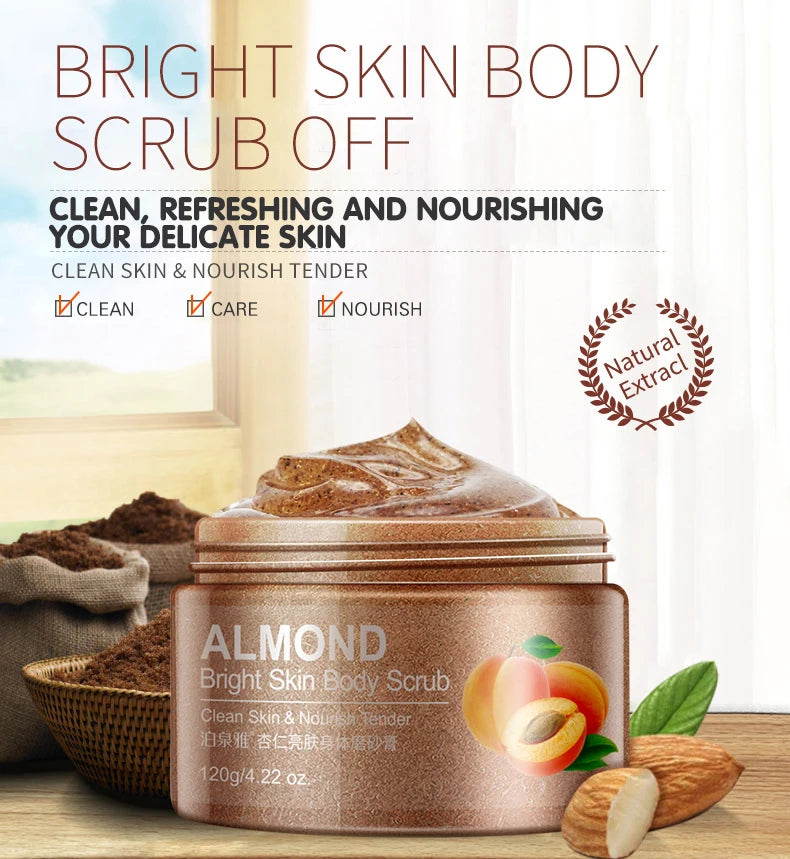 BIOAQUA almond skin facial scrub cleansing face cream Hydrating face Scrub Exfoliating Lotion Mud Exfoliating Gel Cosmetics