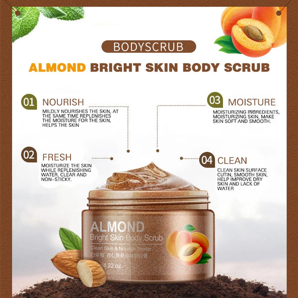 BIOAQUA almond skin facial scrub cleansing face cream Hydrating face Scrub Exfoliating Lotion Mud Exfoliating Gel Cosmetics