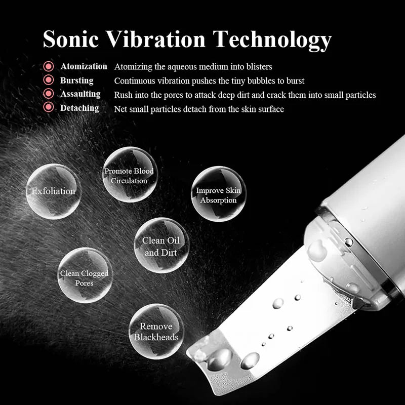 Ultrasonic Facial Skin Scrubber