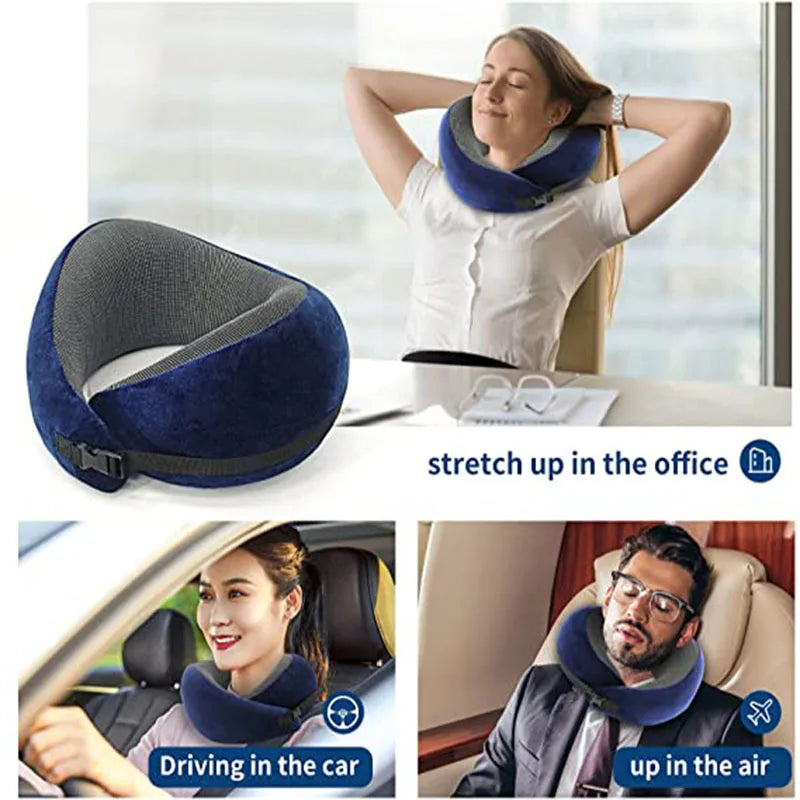 Memory Foam Travel Neck Pillow