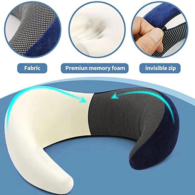 Memory Foam Travel Neck Pillow