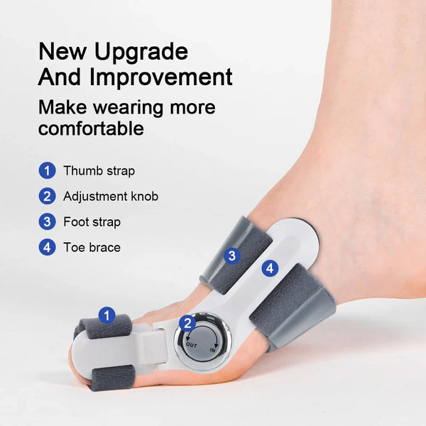 Big Bone Toe Bunion Splint Straightener Corrector Adjustable Foot Hallux Valgus Feet Care Protector Foot Care Tools